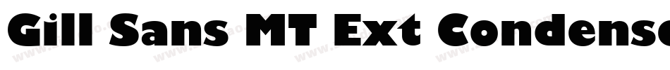 Gill Sans MT Ext Condensed Bold(1)字体转换